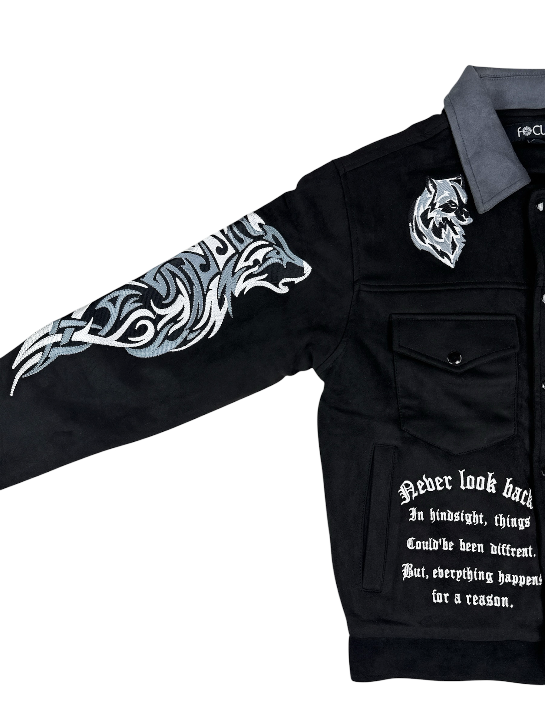 Suede Jacket - Black