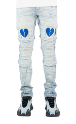 Broken Heart Jeans - Lt Wash