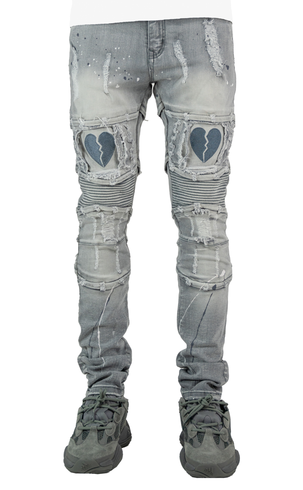 Broken Heart Jeans - Grey – Focus Jeans