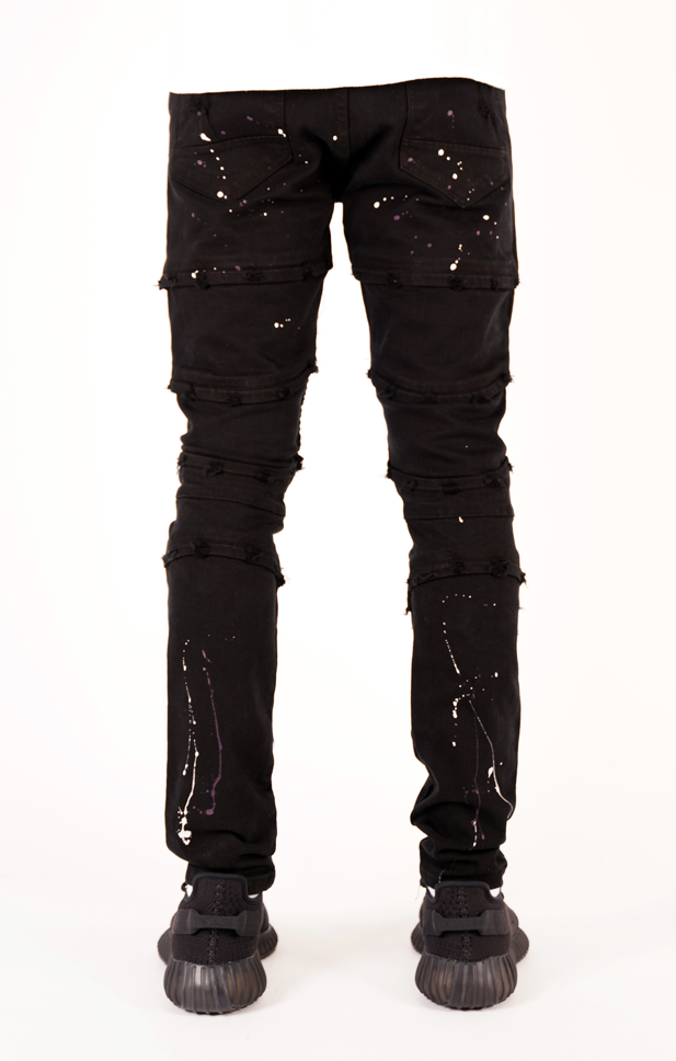 Broken Heart Jeans -Purple
