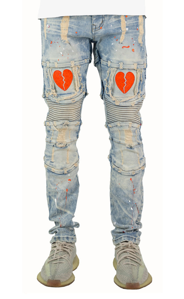 Broken Heart Jeans - Orange