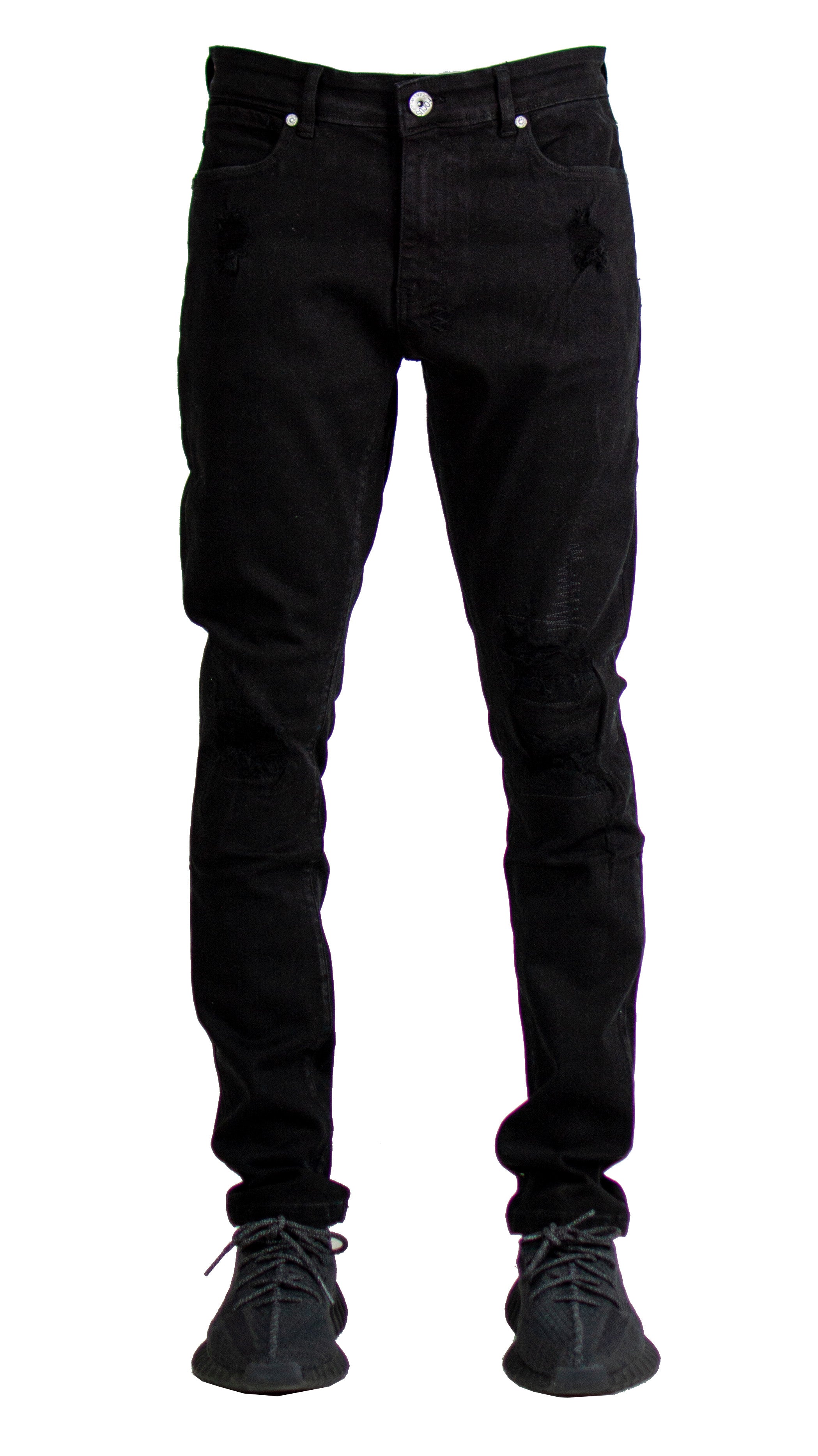 Rip & Repair Clean Denim - Jet Black