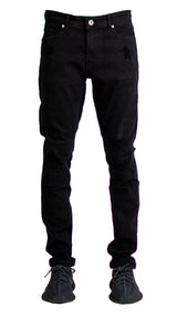 Rip & Repair Clean Denim - Jet Black