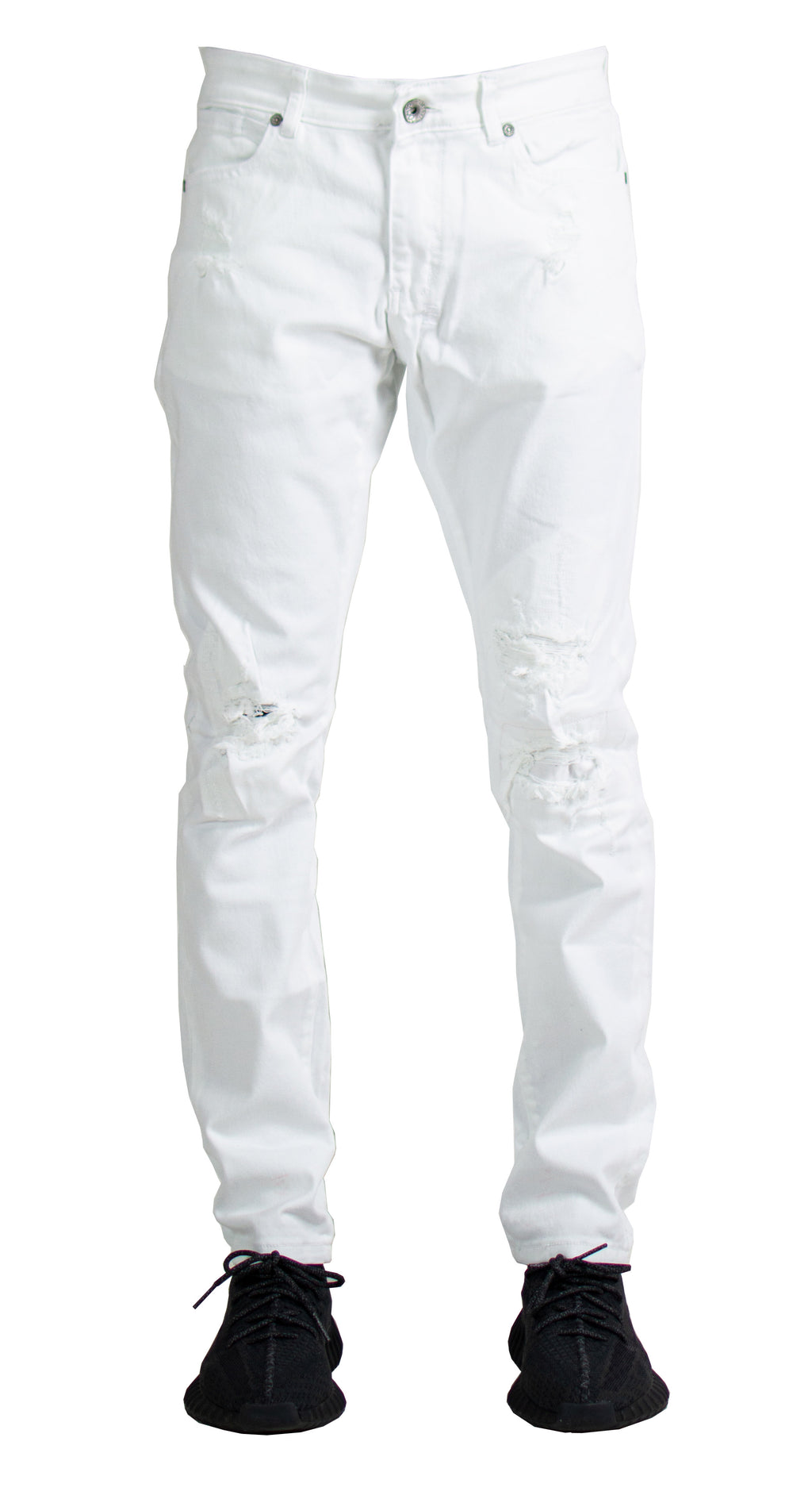 Rip & Repair Clean Denim - White – Focus Jeans