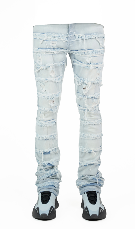 "Arctic Blue" Stacked Denim