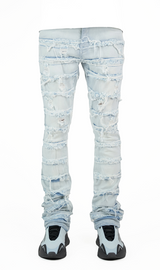 "Arctic Blue" Stacked Denim