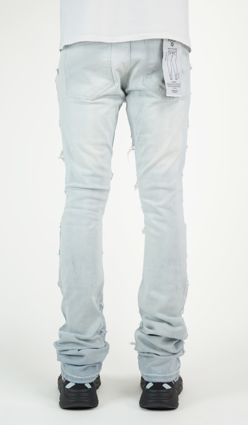 "Arctic Blue" Stacked Denim