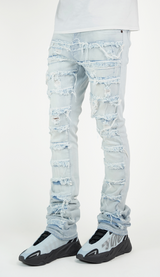 "Arctic Blue" Stacked Denim