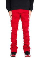 "CRIMSON" Super Stacked Denim
