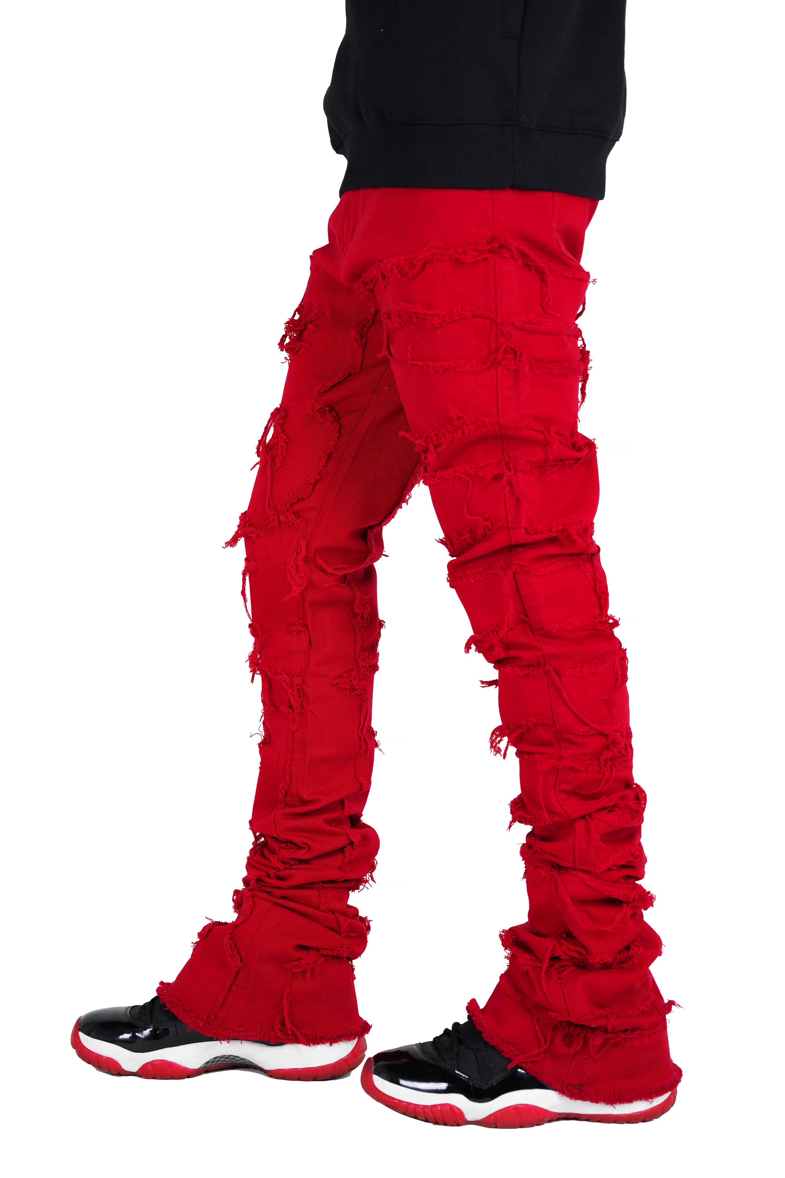"CRIMSON" Super Stacked Denim