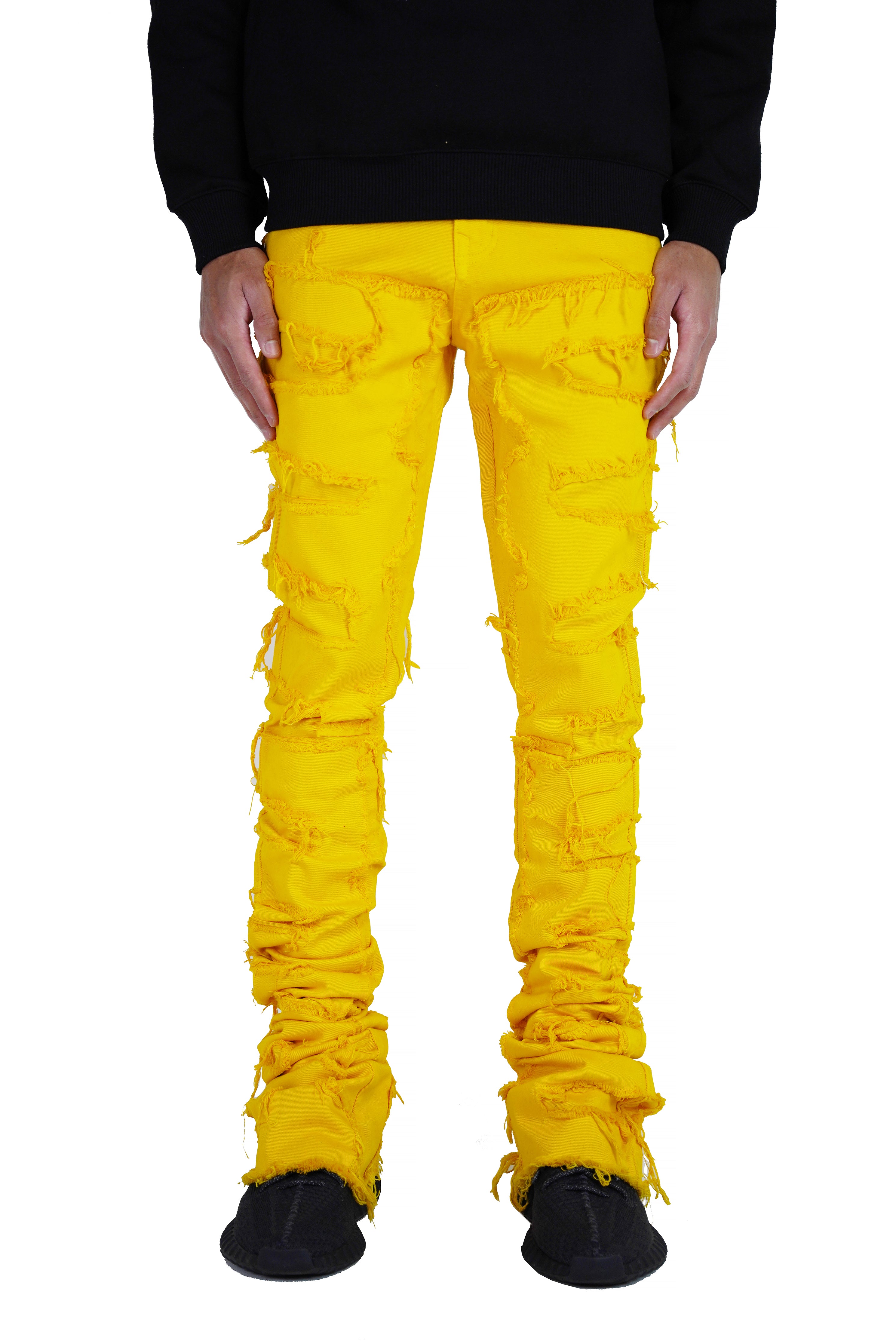 Yellow denim jeans hotsell