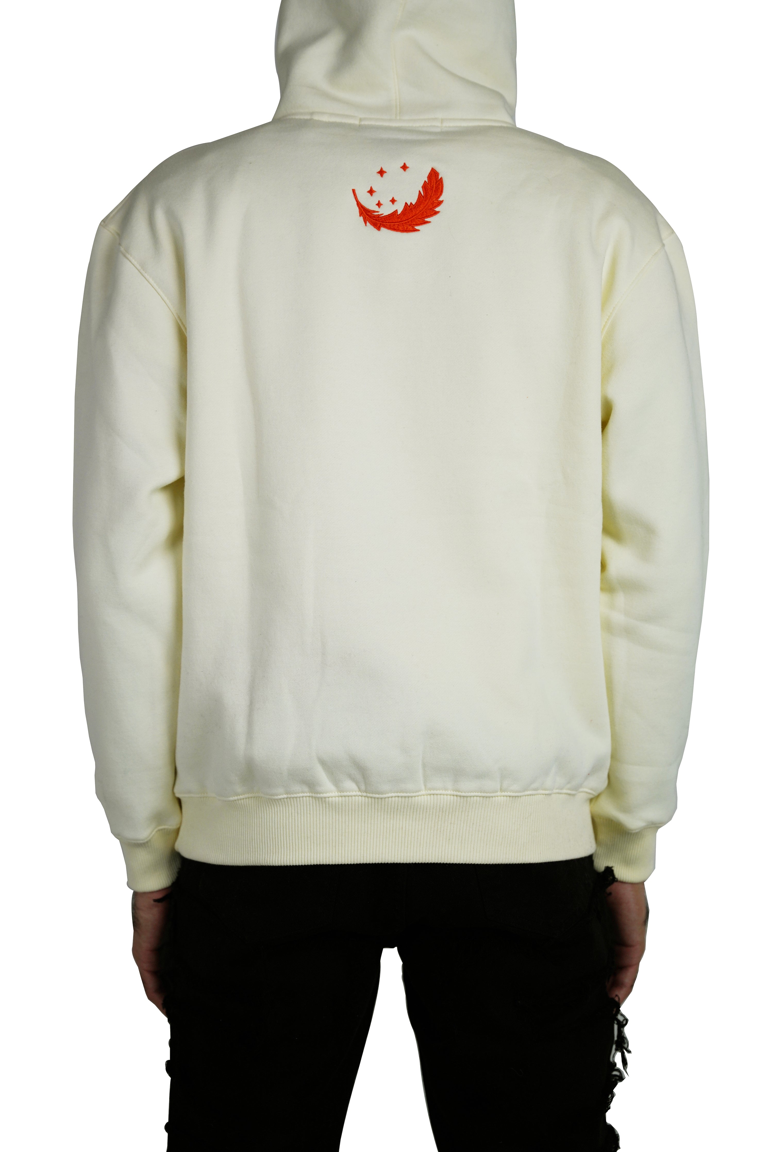 Peace & love hoodie - Cream
