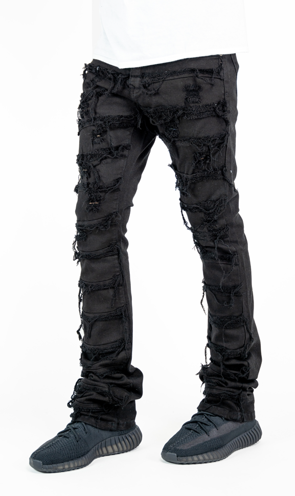 "Onyx" Stacked Denim
